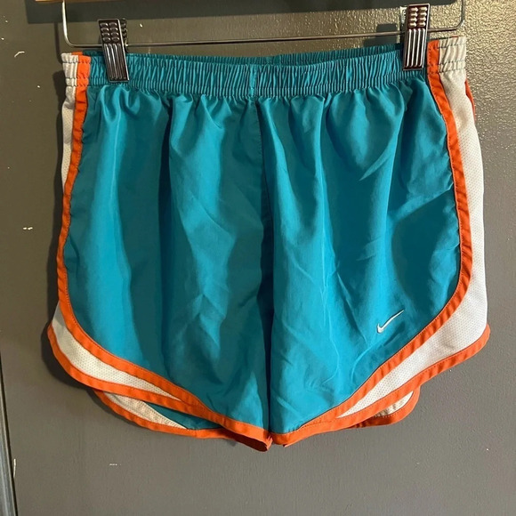 NIKE dry fit running shorts size small… blue and orange colored - Picture 1 of 4